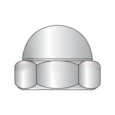 NEWPORT FASTENERS Low Crown Cap Nut, M3-0.50, Stainless Steel, 6 mm H, 4000 PK 753115